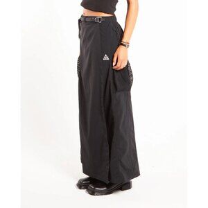 Nike ACG Snowgrass Black UV Protect Maxi Cargo Skirt FV7321-010 Size Medium NWT